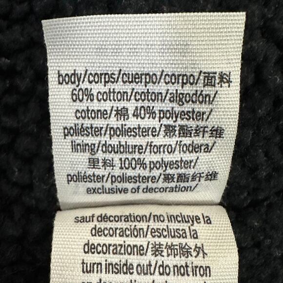 PINK Victoria’s Secret Hoodie Womens XL Black Rainbow Tie Dye Pullover Fleece - Picture 5 of 6